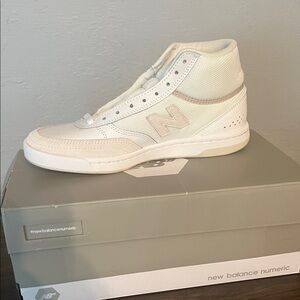 New Balance Numeric High-Top Skate Sneaker - Cream/Off-White